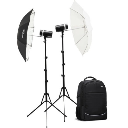 Набір студійних спалахів з парасольками та рюкзаком Godox AD300Pro Kit A2